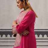 RANI PINK FAZILKA KURTA SET