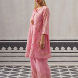 PINK BIBA KURTA SET