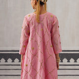 PINK BIBA KURTA SET