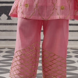 PINK BIBA KURTA SET