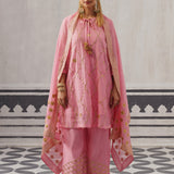 PINK BIBA KURTA SET