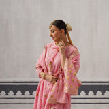 PINK BIBA KURTA SET