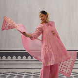 PINK BIBA KURTA SET