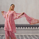 PINK BIBA KURTA SET