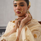CREAM IRA KURTA SET