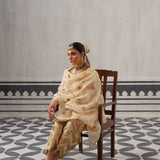 CREAM IRA KURTA SET