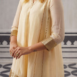 CREAM IRA KURTA SET