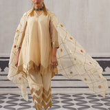 CREAM IRA KURTA SET