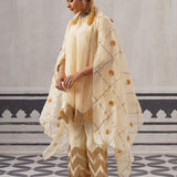 CREAM IRA KURTA SET
