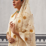 CREAM IRA KURTA SET