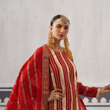RED NEH KURTA SET