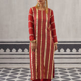 RED NEH KURTA SET