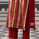 RED NEH KURTA SET