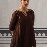 BROWN IRA KURTA SET