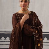 BROWN IRA KURTA SET