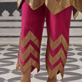 GREY AND RANI PINK IRA KURTA SET
