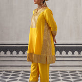 YELLOW HEERA KURTA SET