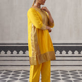 YELLOW HEERA KURTA SET