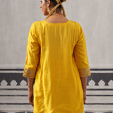 YELLOW HEERA KURTA SET