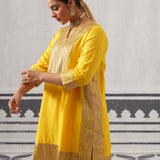 YELLOW HEERA KURTA SET