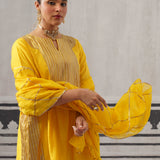 YELLOW HEERA KURTA SET