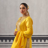 YELLOW HEERA KURTA SET