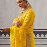 YELLOW HEERA KURTA SET