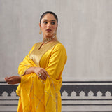 YELLOW HEERA KURTA SET