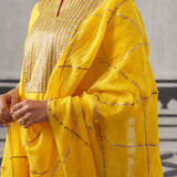 YELLOW HEERA KURTA SET