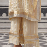 CREAM KIMI KURTA SET