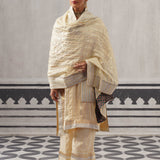 CREAM KIMI KURTA SET