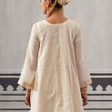 CREAM AGRAKHA KURTA SET