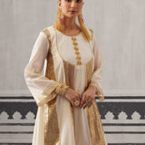 CREAM AGRAKHA KURTA SET