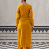 YELLOW AND PINK NEH KURTA SET