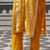 YELLOW AND PINK NEH KURTA SET