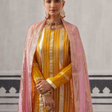 YELLOW AND PINK NEH KURTA SET