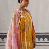 YELLOW AND PINK NEH KURTA SET