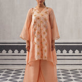 PEACH TARA KURTA SET