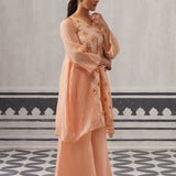 PEACH TARA KURTA SET