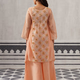 PEACH TARA KURTA SET