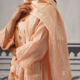 PEACH TARA KURTA SET