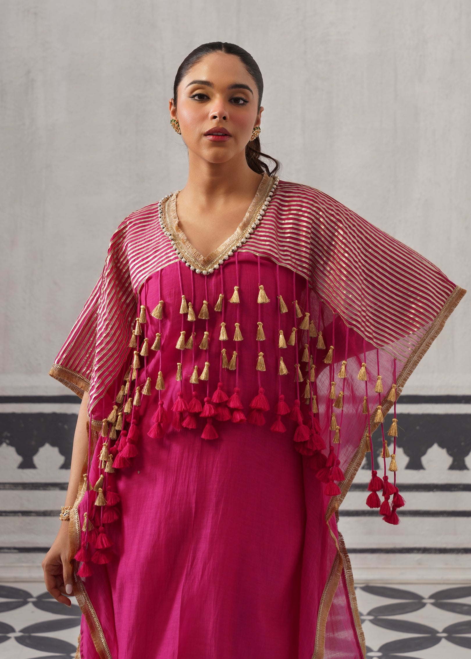 RANI PINK SUVI KAFTAN SET