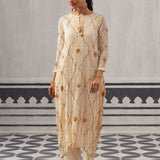 CREAM RASNA KURTA SET