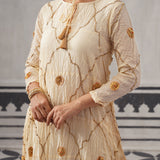 CREAM RASNA KURTA SET