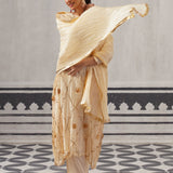 CREAM RASNA KURTA SET