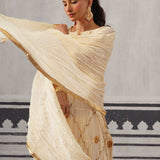 CREAM RASNA KURTA SET