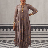 GREY RASNA KURTA SET