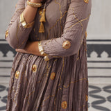 GREY RASNA KURTA SET
