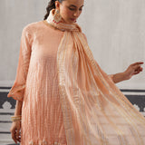 PEACH RASNA KURTA SET