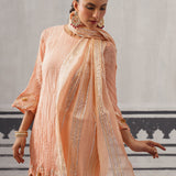 PEACH RASNA KURTA SET